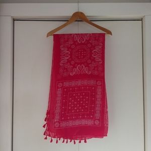 Large Red Paisley Shawl